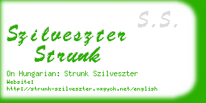 szilveszter strunk business card